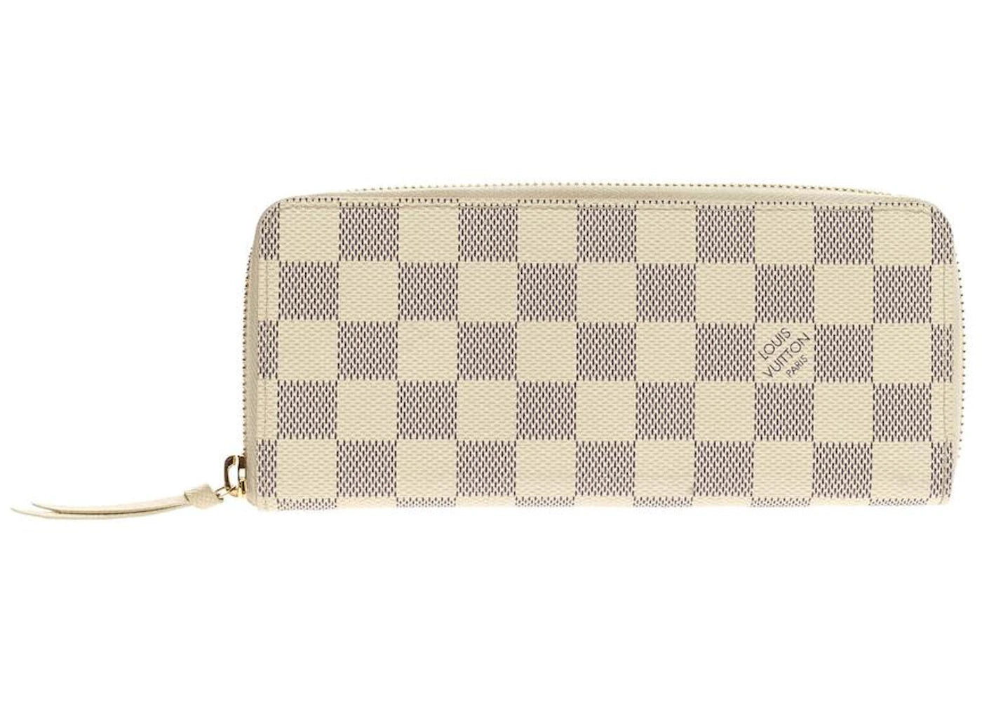 Louis Vuitton Wallet Clemence Damier Azur White/Blue