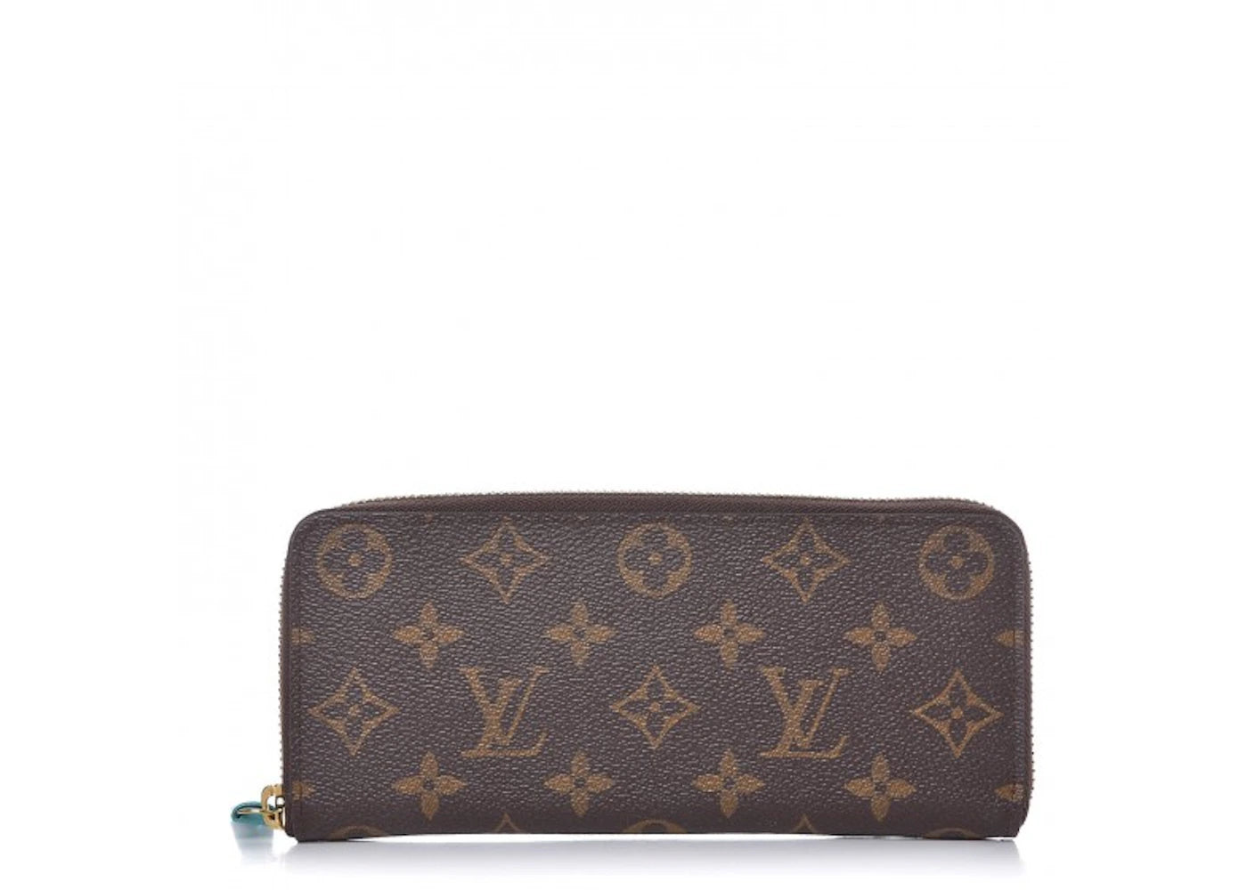 Louis Vuitton Wallet Clemence Monogram Turquoise