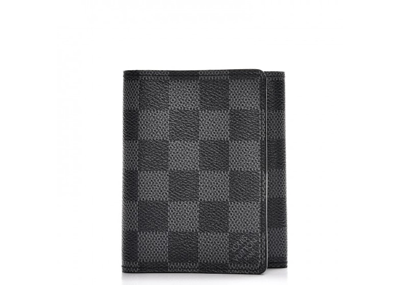 Louis Vuitton Wallet Compact Trifold Damier Graphite Black
