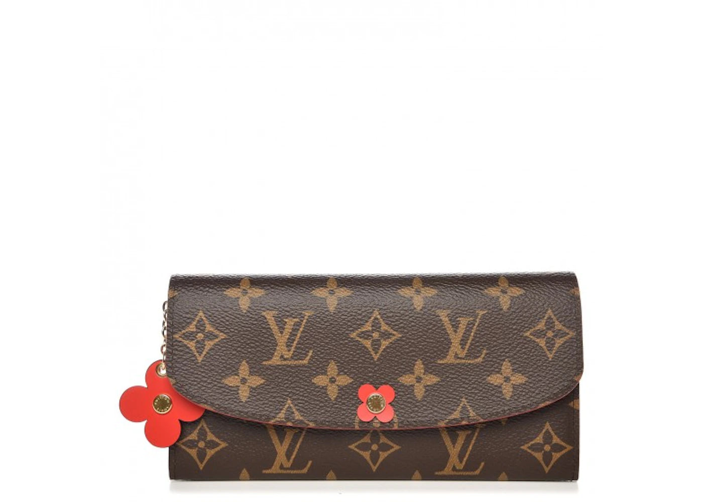 Louis Vuitton Wallet Emilie Bloom Flower Monogram Coquelicot
