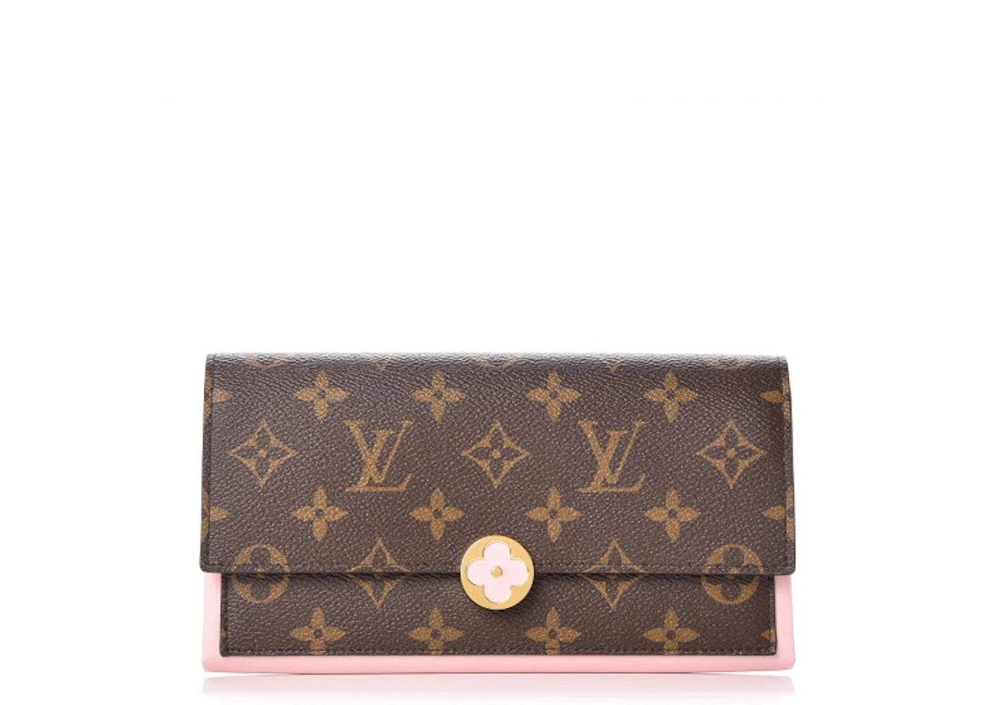 Louis Vuitton Wallet Flore Monogram Rose Ballerine