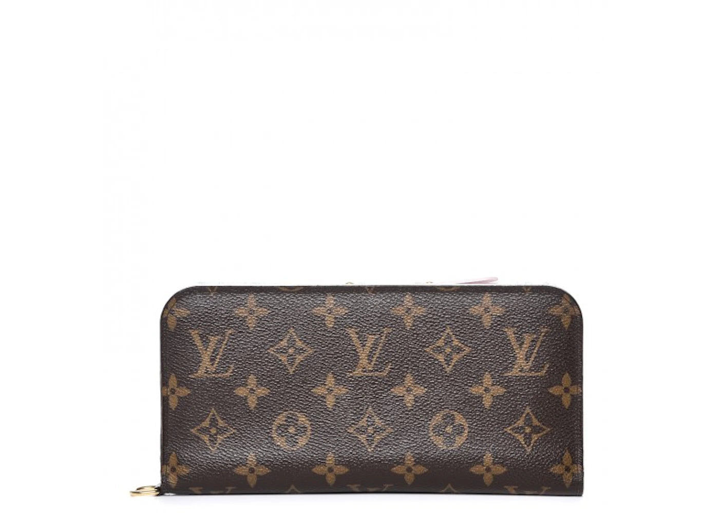 Louis Vuitton Wallet Monogram Insolite Fleuri Brown Pink