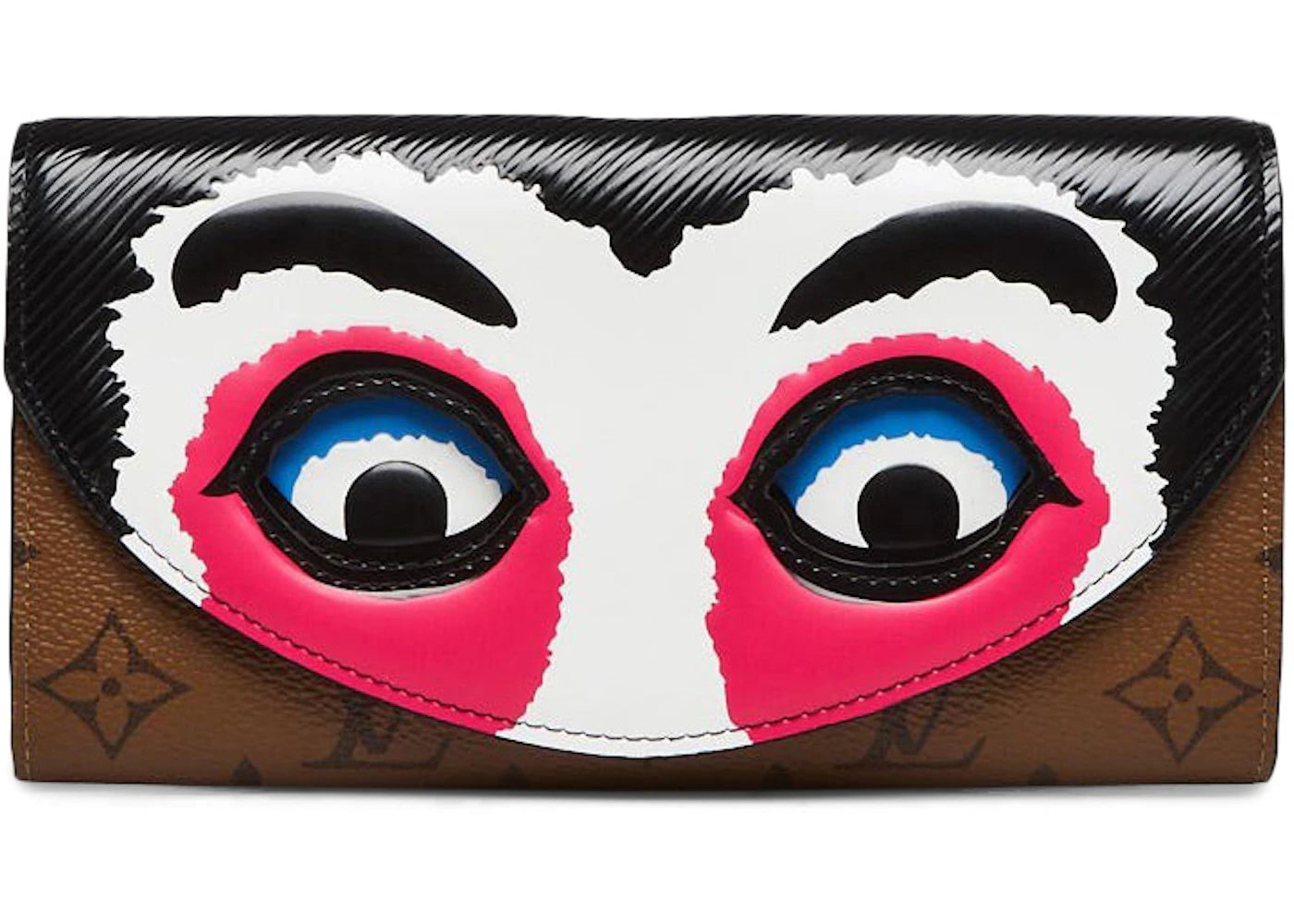 Louis Vuitton x Kansai Yamamoto Sarah Wallet Monogram Kabuki Epi Brown Multicolor
