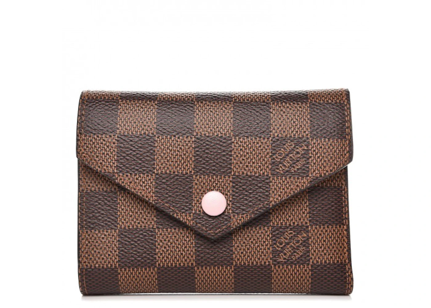 Louis Vuitton Wallet Victorine Damier Ebene Rose Ballerine