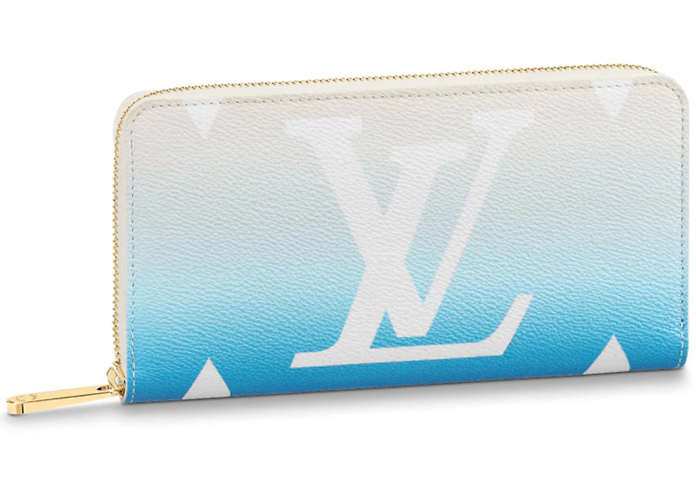 Louis Vuitton Zippy Wallet Gradient Pastel Blue