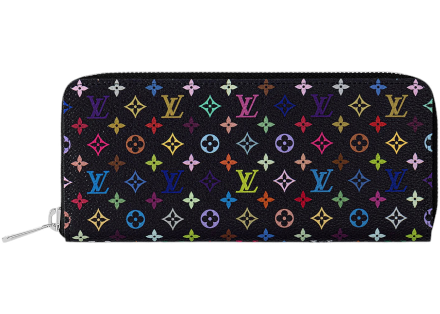 Louis Vuitton x Takashi Murakami Clemence Wallet Black Multicolored