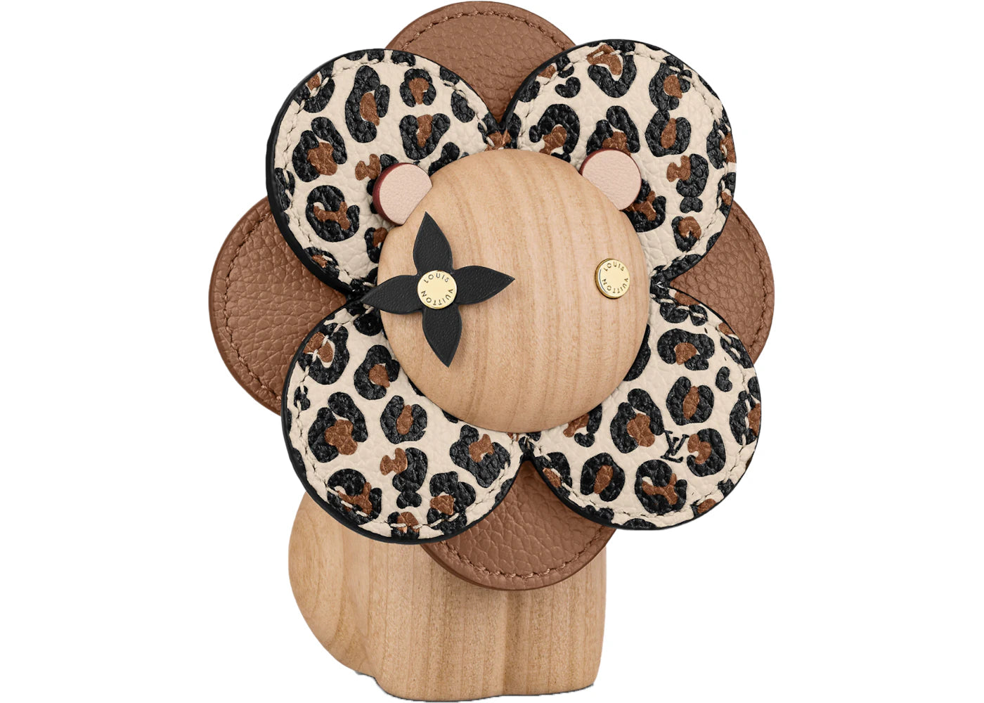 Louis Vuitton Wild At Heart Petula Wood Figure GI0661 Cheetah