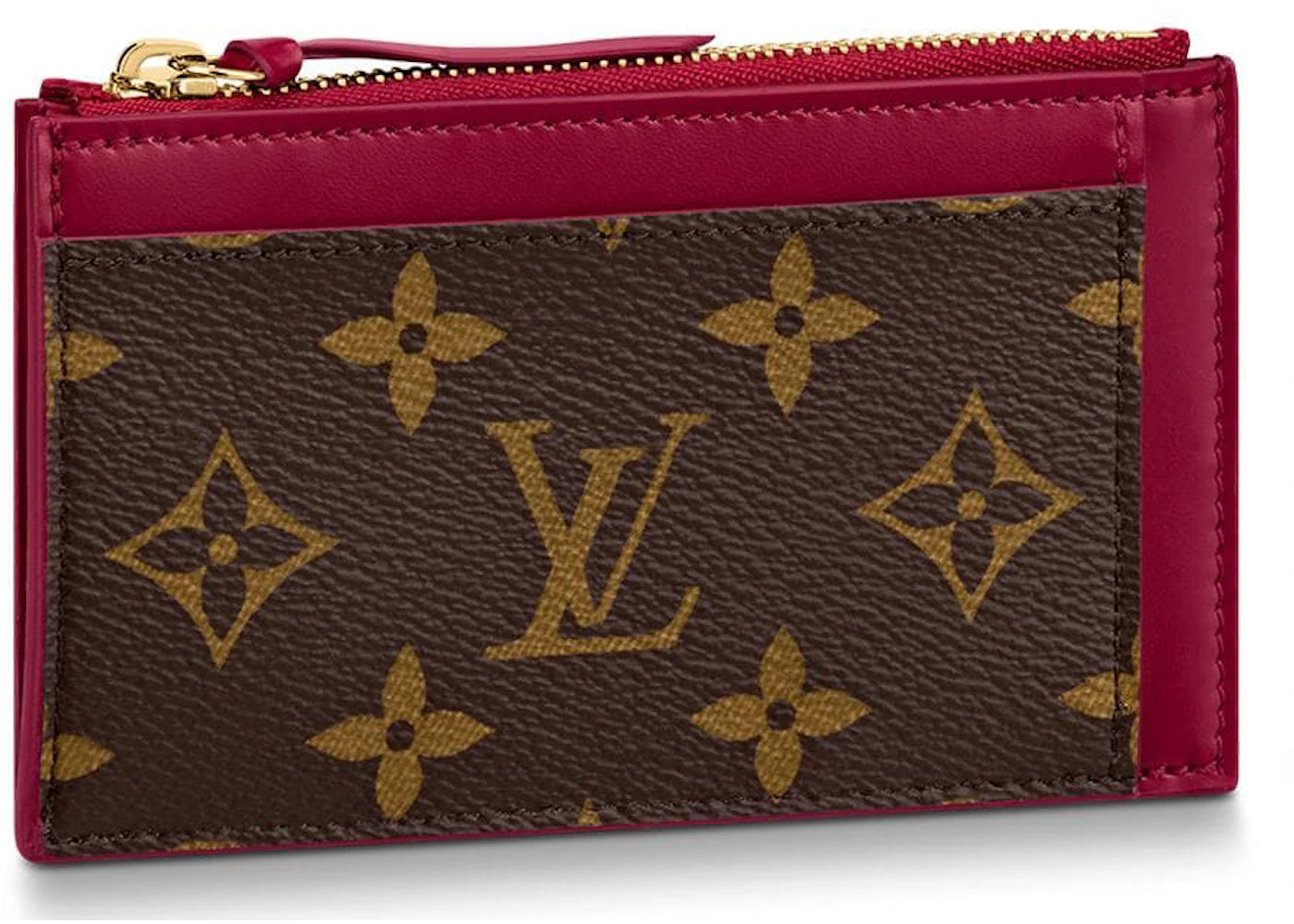Louis Vuitton Zipped Card Holder Monogram (2 Card Slot) Fuchsia Pink