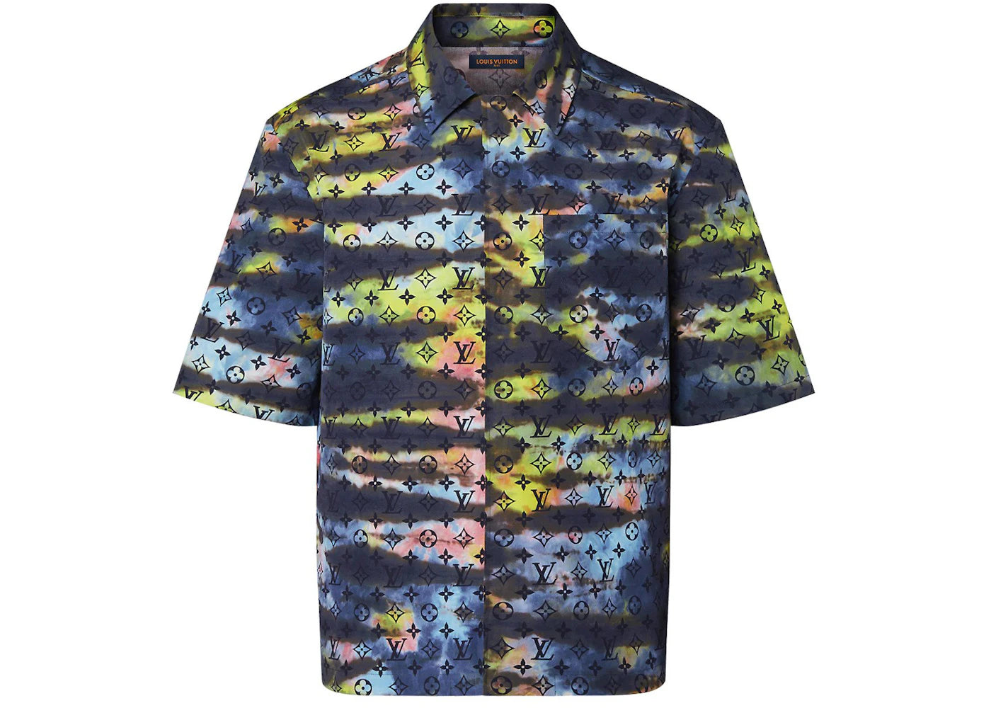 Louis Vuitton Zipped Monogram Tie-Dye Shirt Multicolor