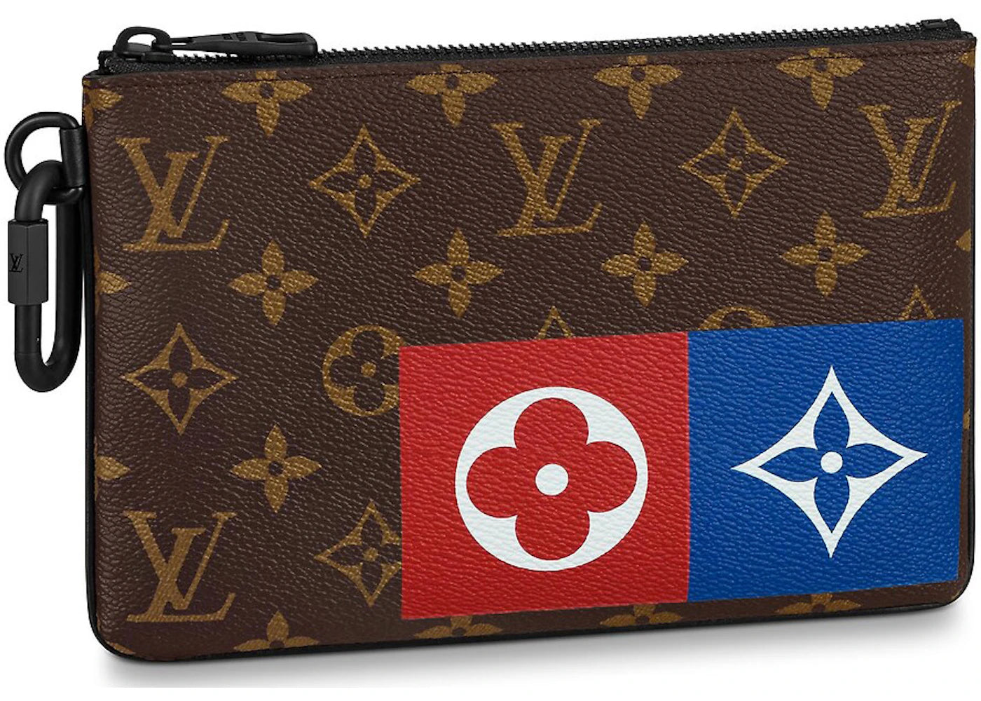 Louis Vuitton Zipped Pouch Monogram Logo Story MM Brown