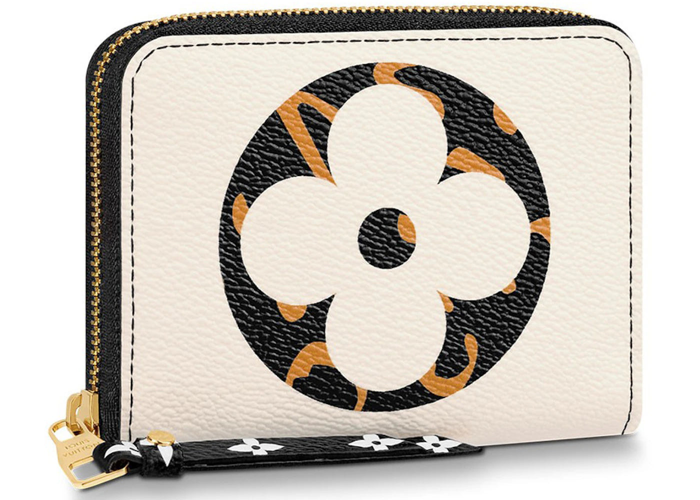 Louis Vuitton Zippy Coin Purse Monogram Giant Jungle Ivory Beige Multicolor