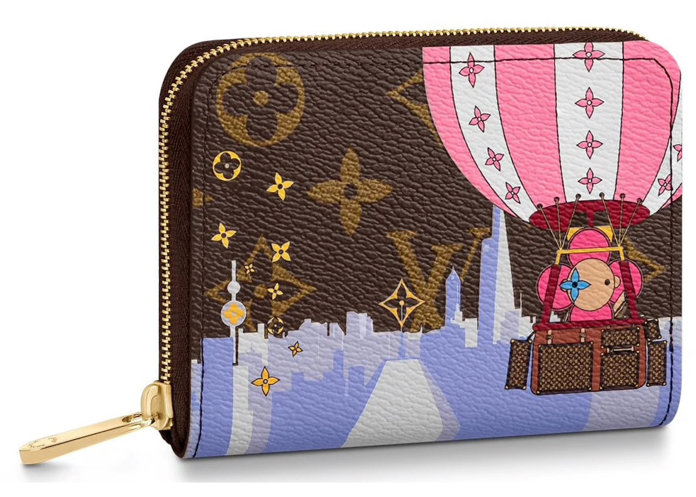 Louis Vuitton Zippy Coin Purse Monogram Vivienne Shanghai Pink Lining