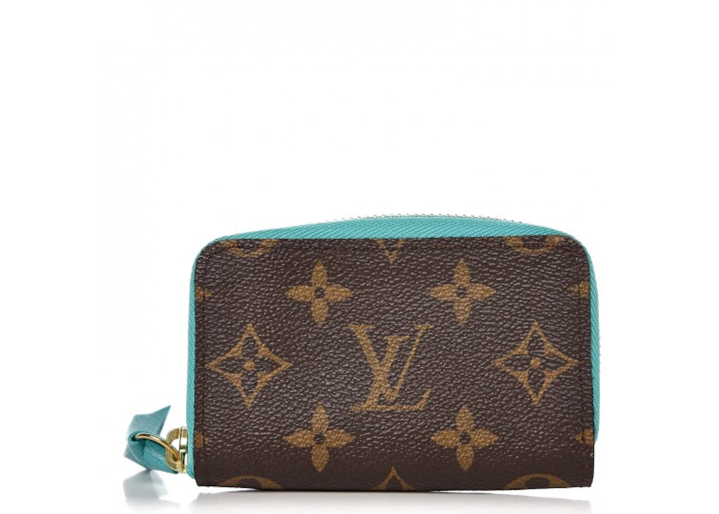 Louis Vuitton Zippy Multicartes Monogram Turquoise