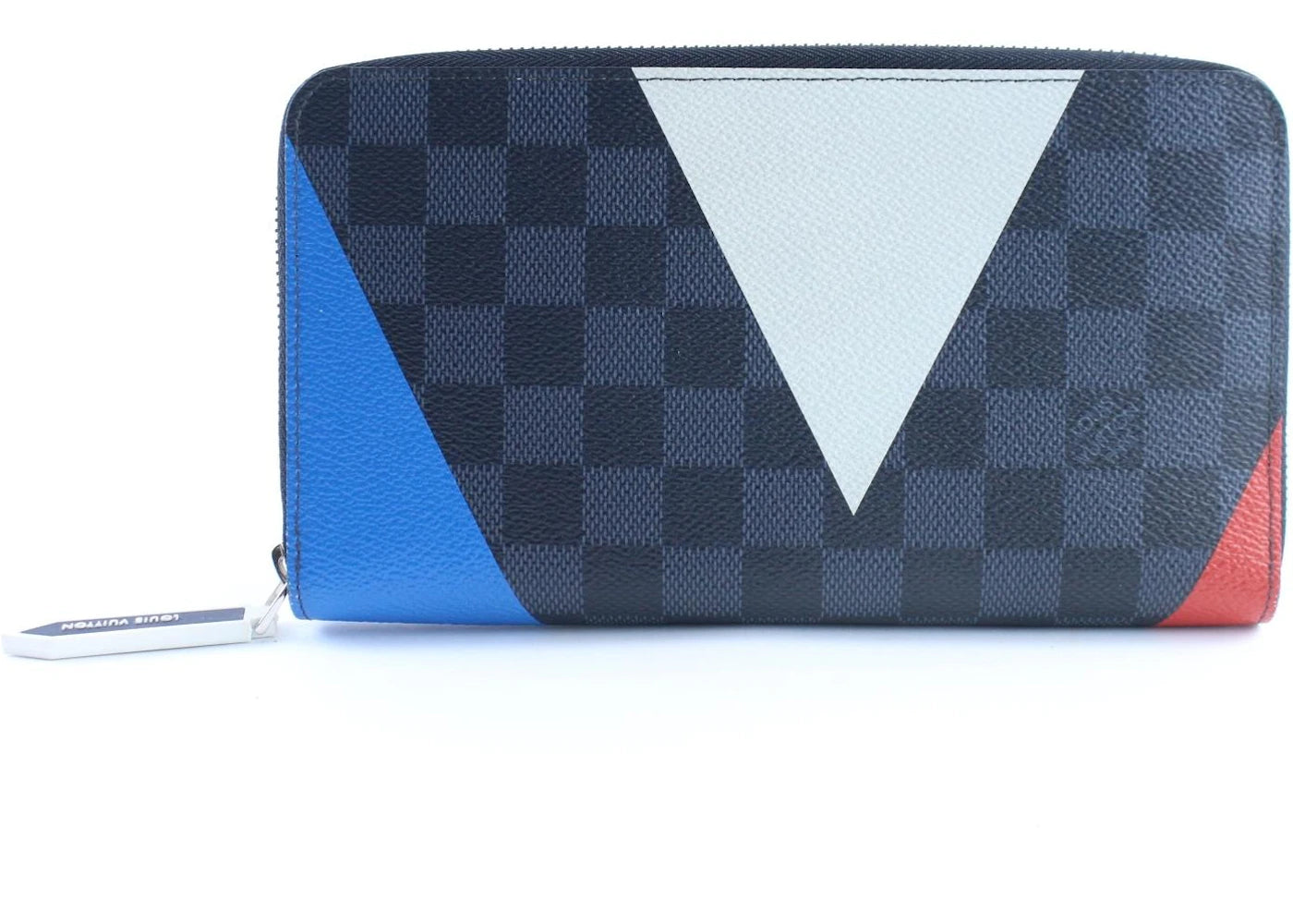 Louis Vuitton Zippy Organizer Damier Cobalt America's Cup Regatta 2017 V-Gaston Logo Blue/Red/White