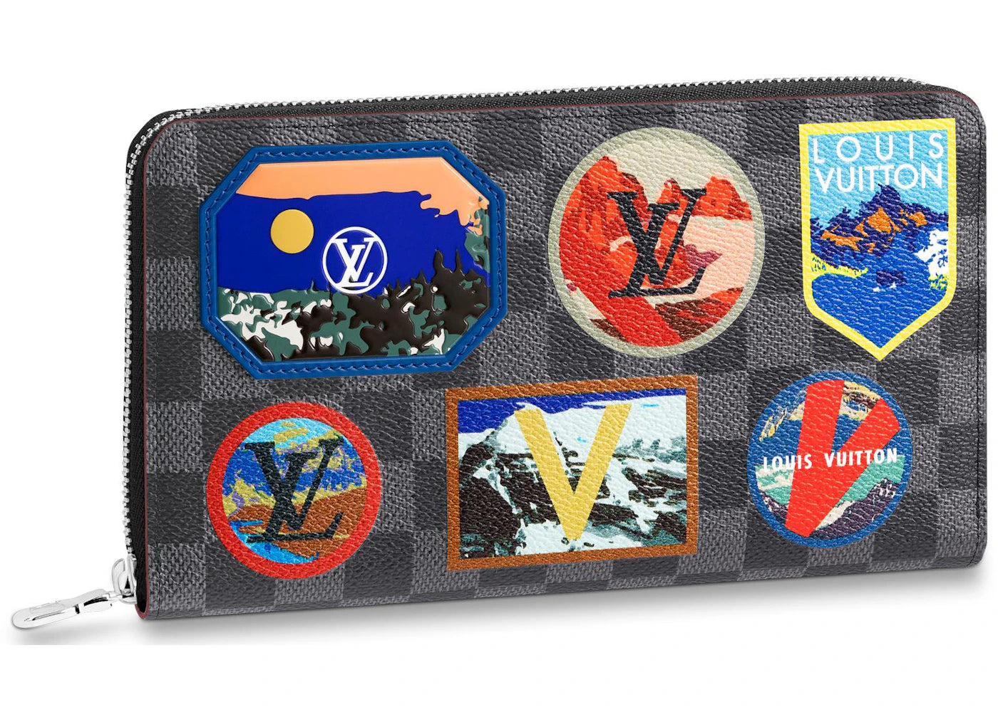 Louis Vuitton Zippy Organizer Damier Graphite Alps Black Lining