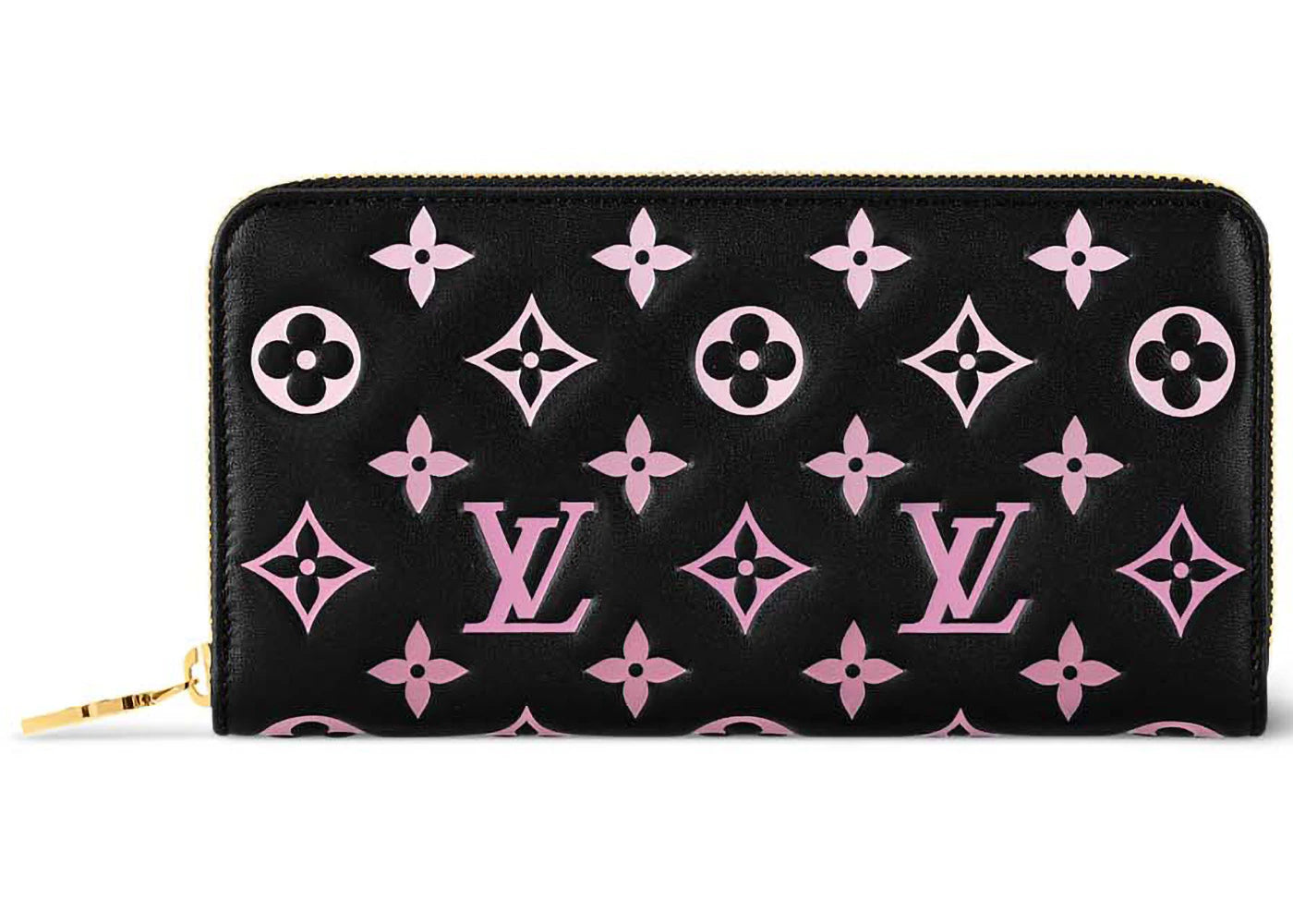 Louis Vuitton Zippy Wallet Black/Pink