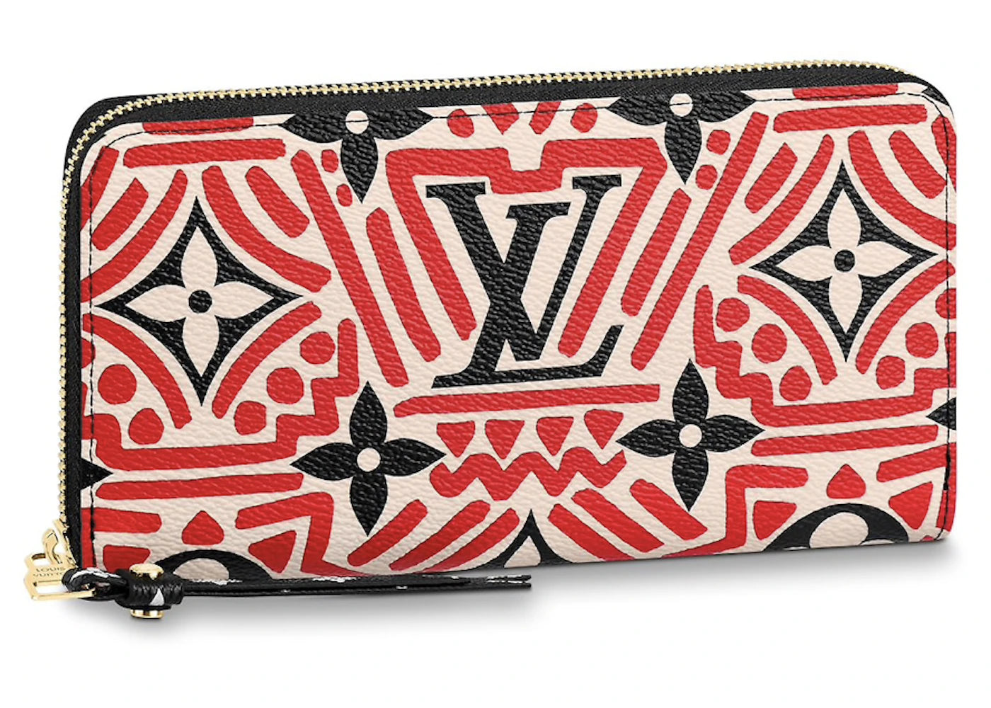 Louis Vuitton Crafty Zippy Wallet Cream/Red