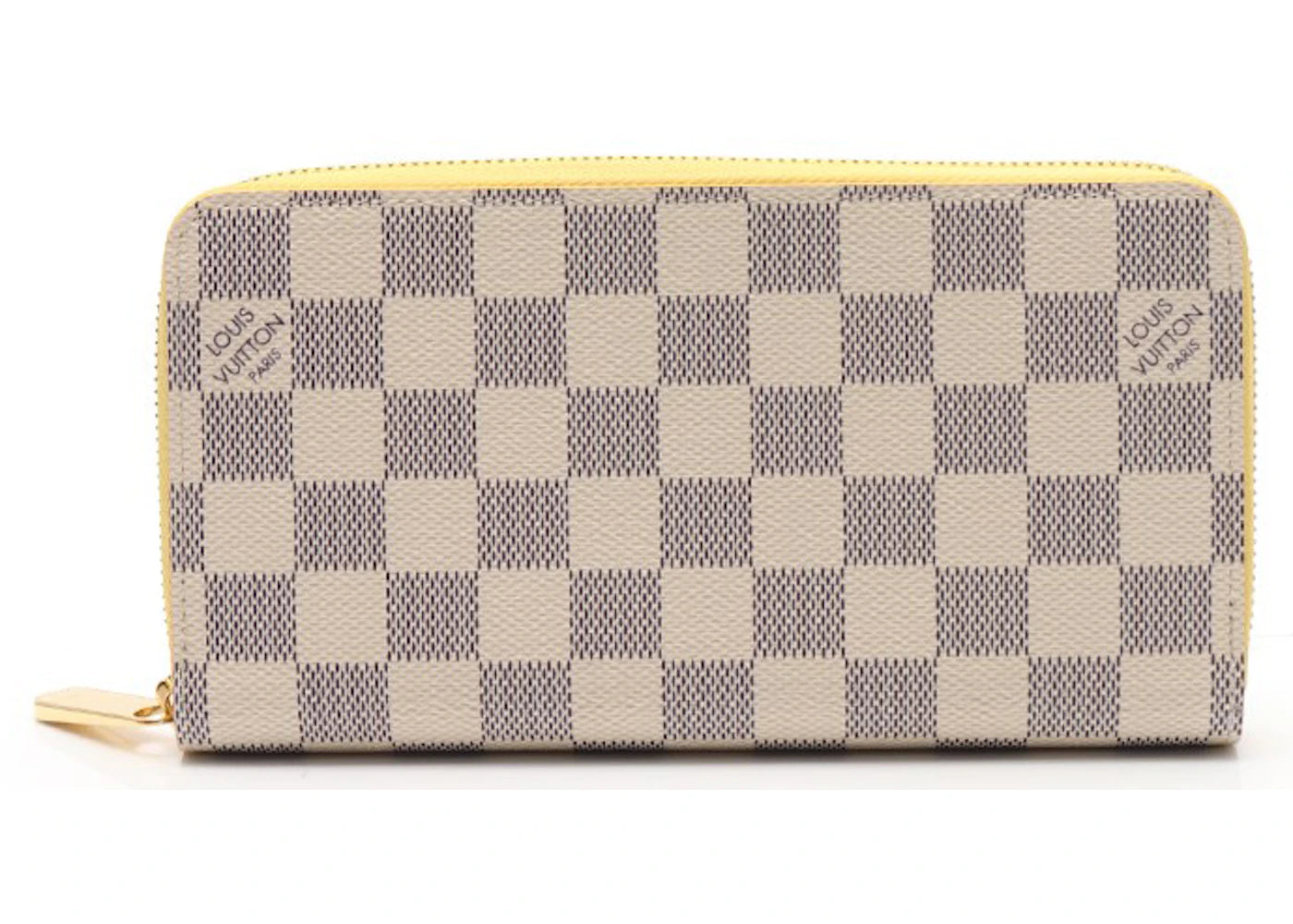 Louis Vuitton Zippy Wallet Damier Azur Yellow Lining