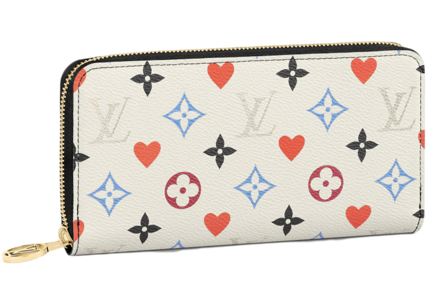 Louis Vuitton Zippy Wallet Game On White