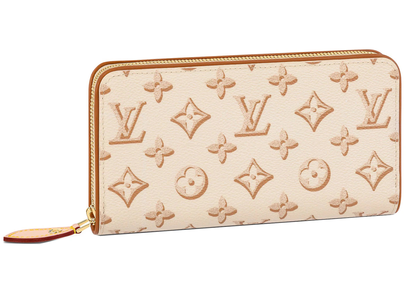 Louis Vuitton Zippy Wallet Monogram Canvas Beige