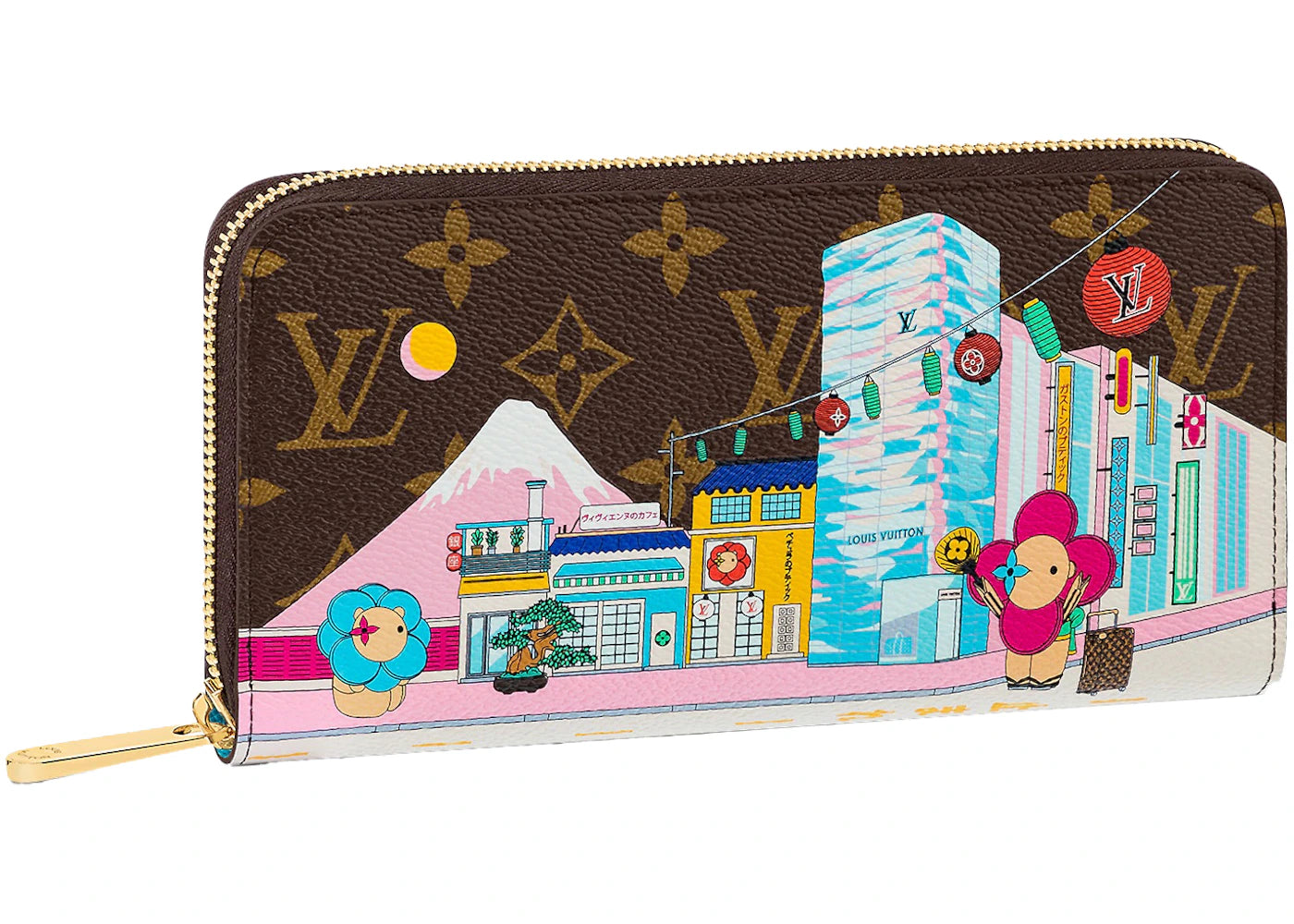 Louis Vuitton Zippy Wallet Mount Fuji Vivienne Holiday Monogram Canvas/Blue