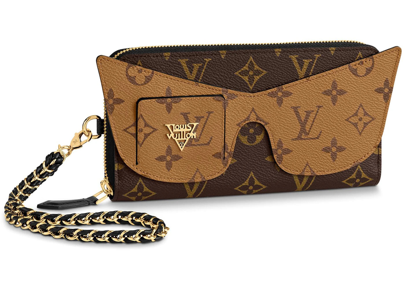 Louis Vuitton Zippy Wallet Shades Monogram Reverse 8 Slot Brown
