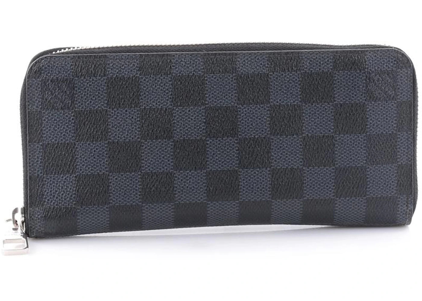 Louis Vuitton Zippy Wallet Vertical Damier Cobalt Black