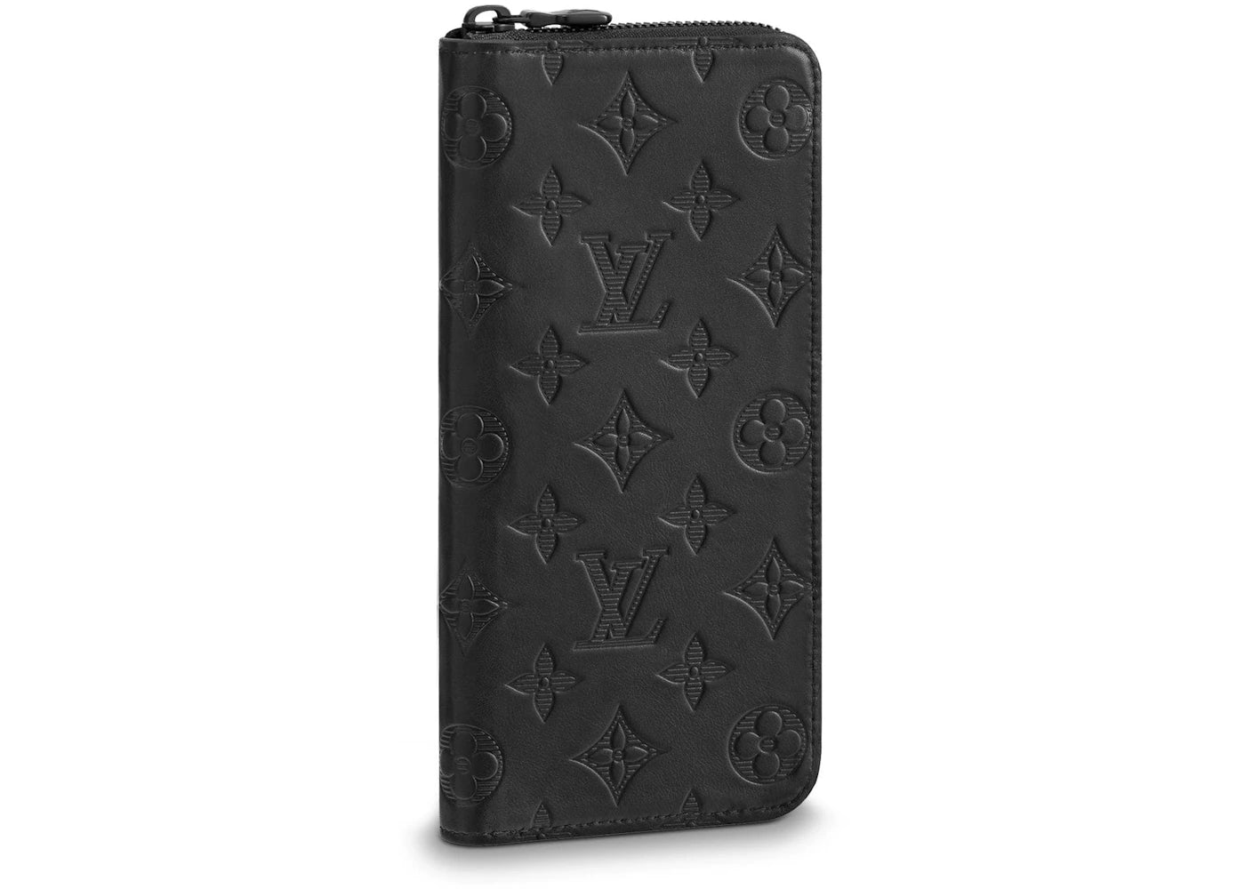 Louis Vuitton Zippy Wallet Verticle Monogram Shadow Black