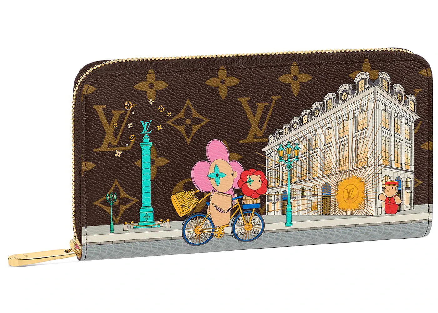 Louis Vuitton Zippy Wallet Vivienne Holiday Monogram Canvas/Pink