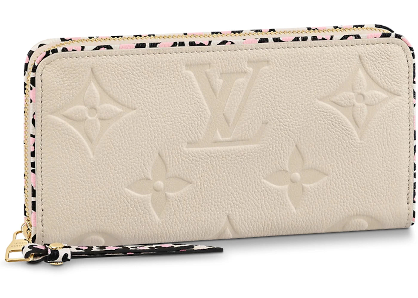 Louis Vuitton Zippy Wallet Wild at Heart Cream