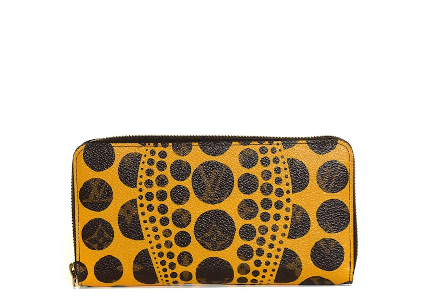 Louis Vuitton Zippy Wallet Yayoi Kusama Pumpkin Dots Monogram Yellow