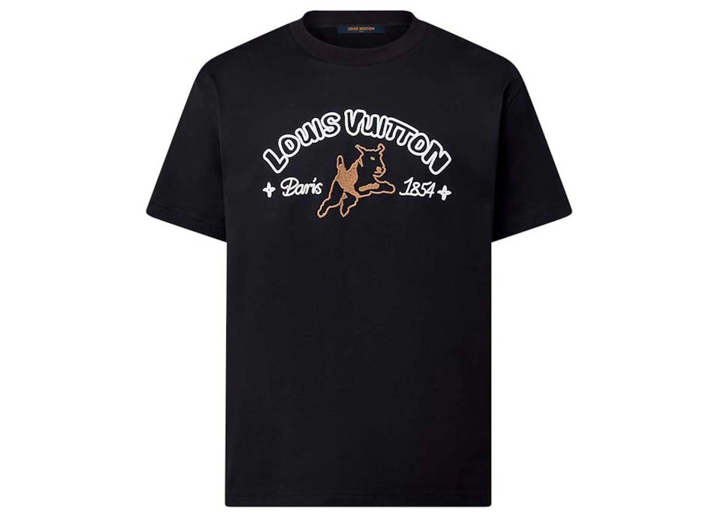 Louis Vuitton by Tyler, the Creator Embroidered Cotton T-shirt Black