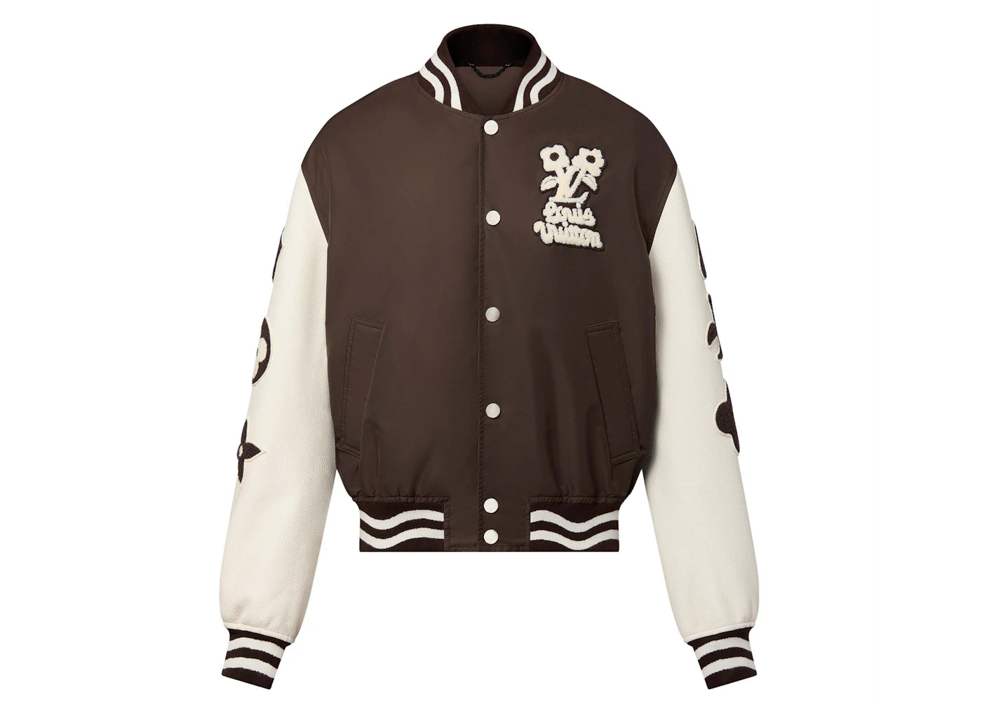 Louis Vuitton by Tyler, the Creator Embroidered Varsity Jacket Brown