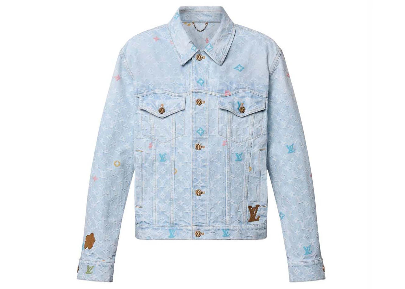 Louis Vuitton by Tyler, the Creator Monogram Denim Jacket Washed Indigo