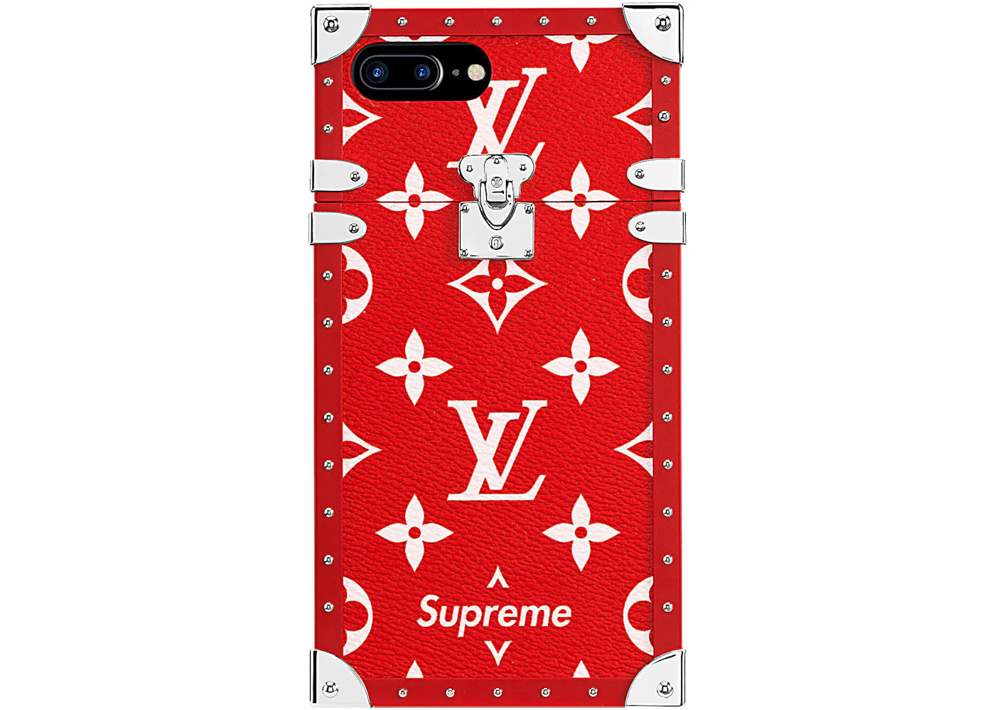 Louis Vuitton x Supreme iPhone 7 Plus Eye Trunk Red