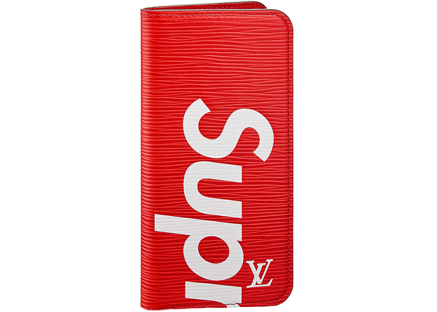 Louis Vuitton x Supreme iPhone 7 Plus Folio Epi Red