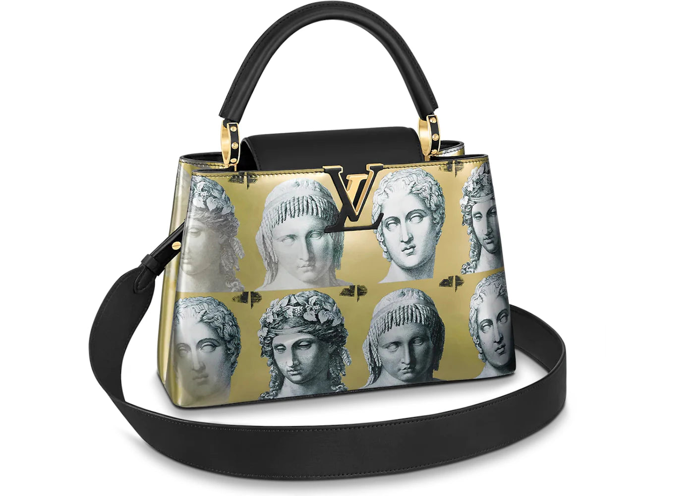 Louis Vuitton x Fornasetti Capucines MM Gold/Black