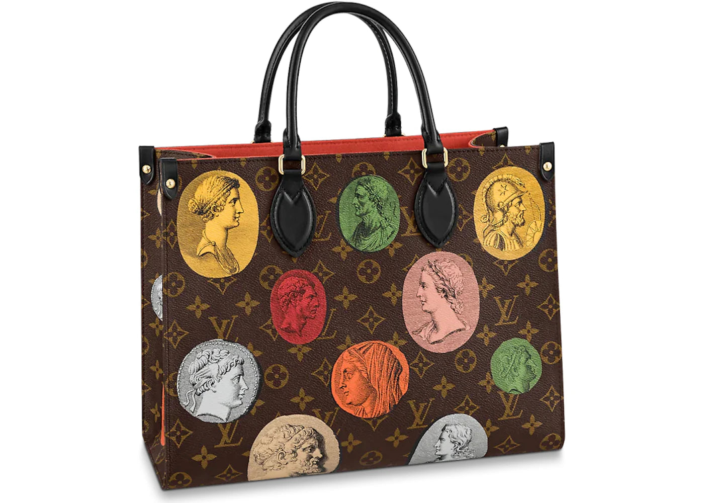 Louis Vuitton x Fornasetti Onthego MM Monogram Cameo