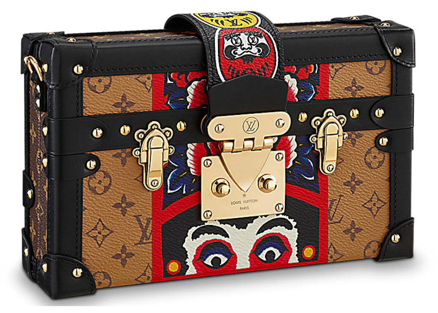 Louis Vuitton x Kansai Yamamoto Petite Malle Monogram Reverse Kabuki Stickers Multicolor