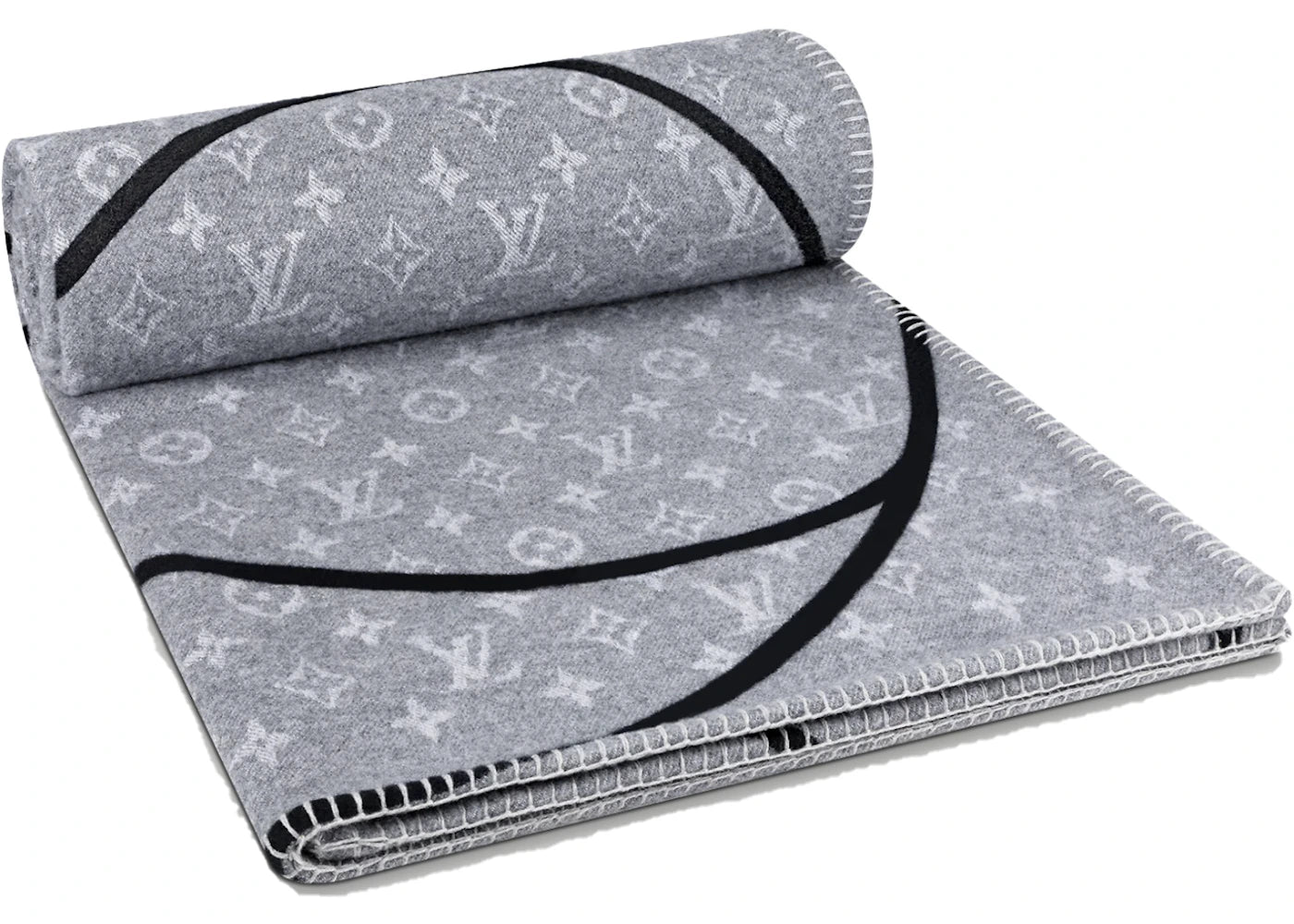 Louis Vuitton x NBA Basket Court Blanket MP2885 Gray