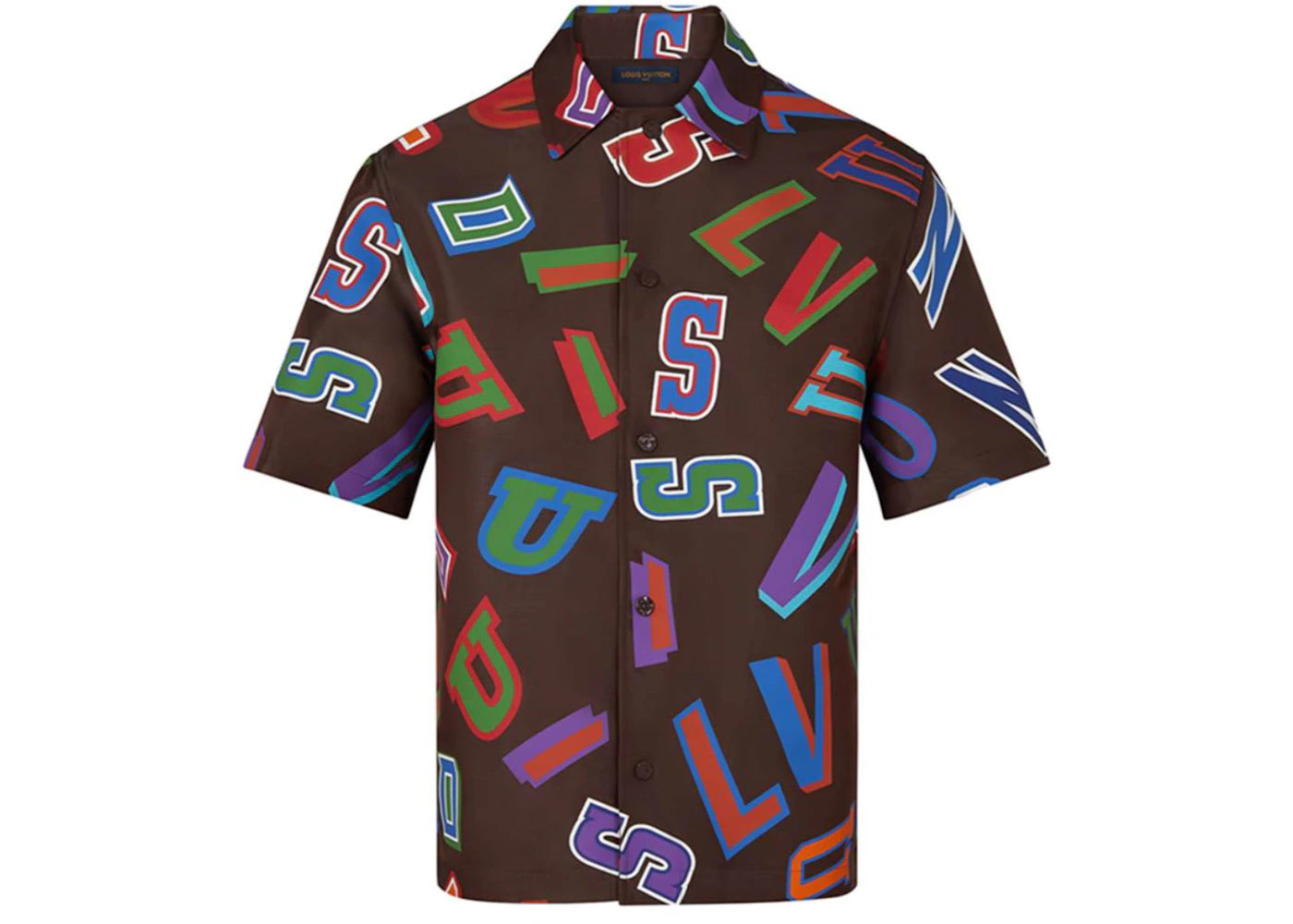 Louis Vuitton x NBA Basketball Letters Overshirt Brown