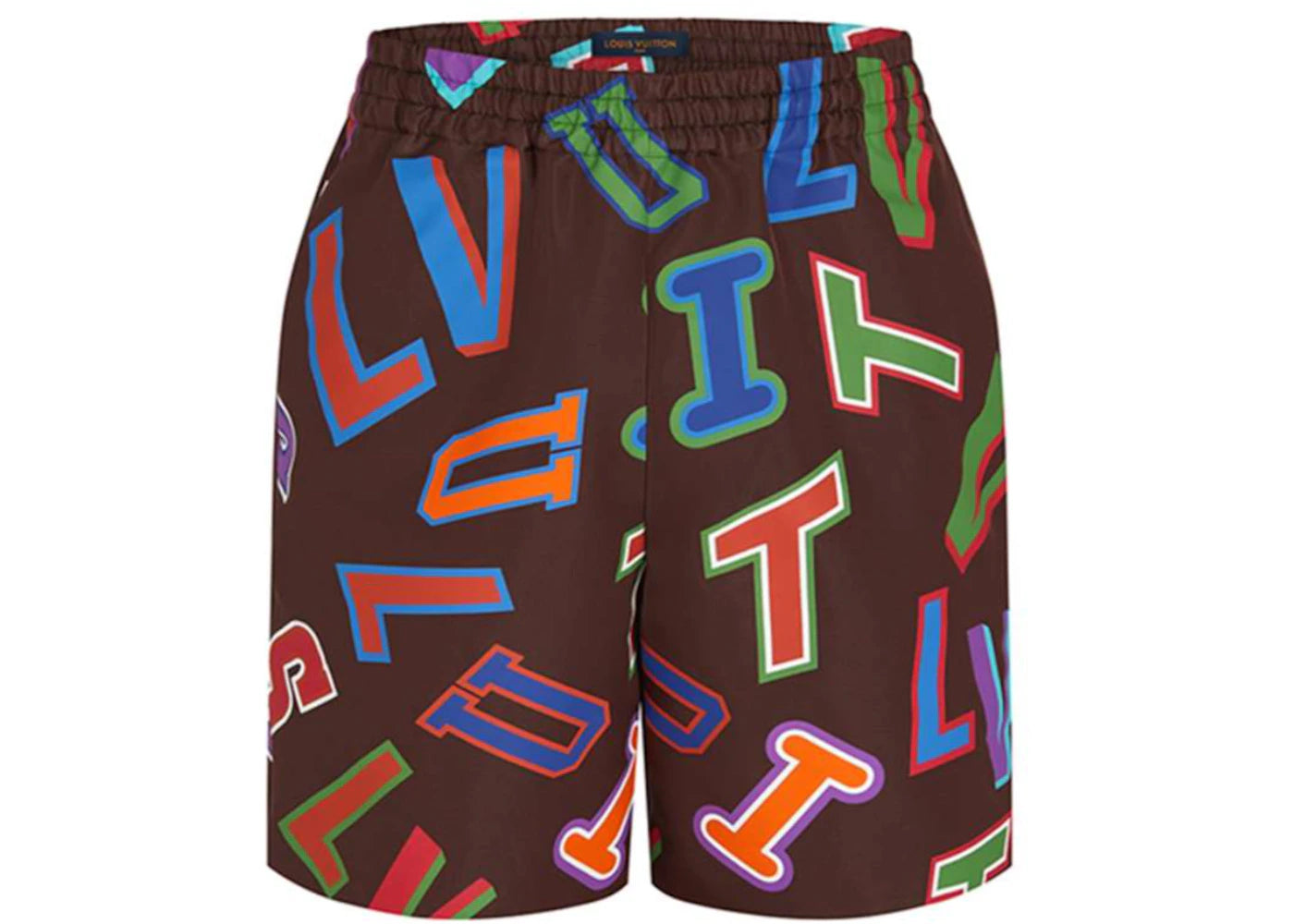 Louis Vuitton x NBA Basketball Letters Shorts Brown