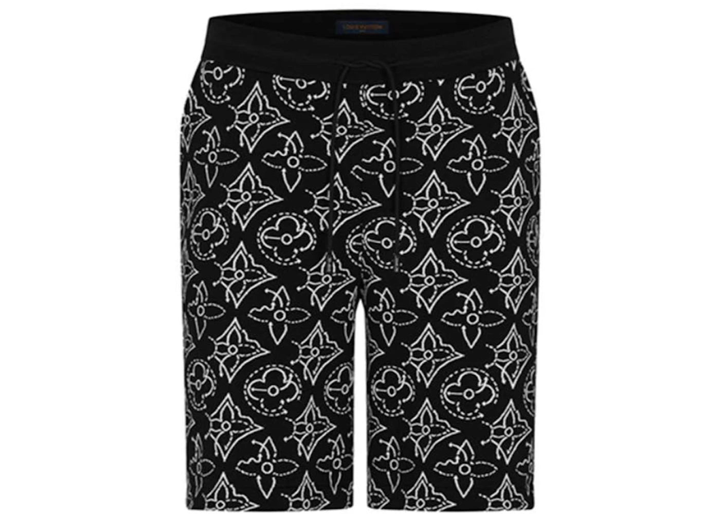 Louis Vuitton x NBA Strategic Flowers Quilted Shorts Black/White