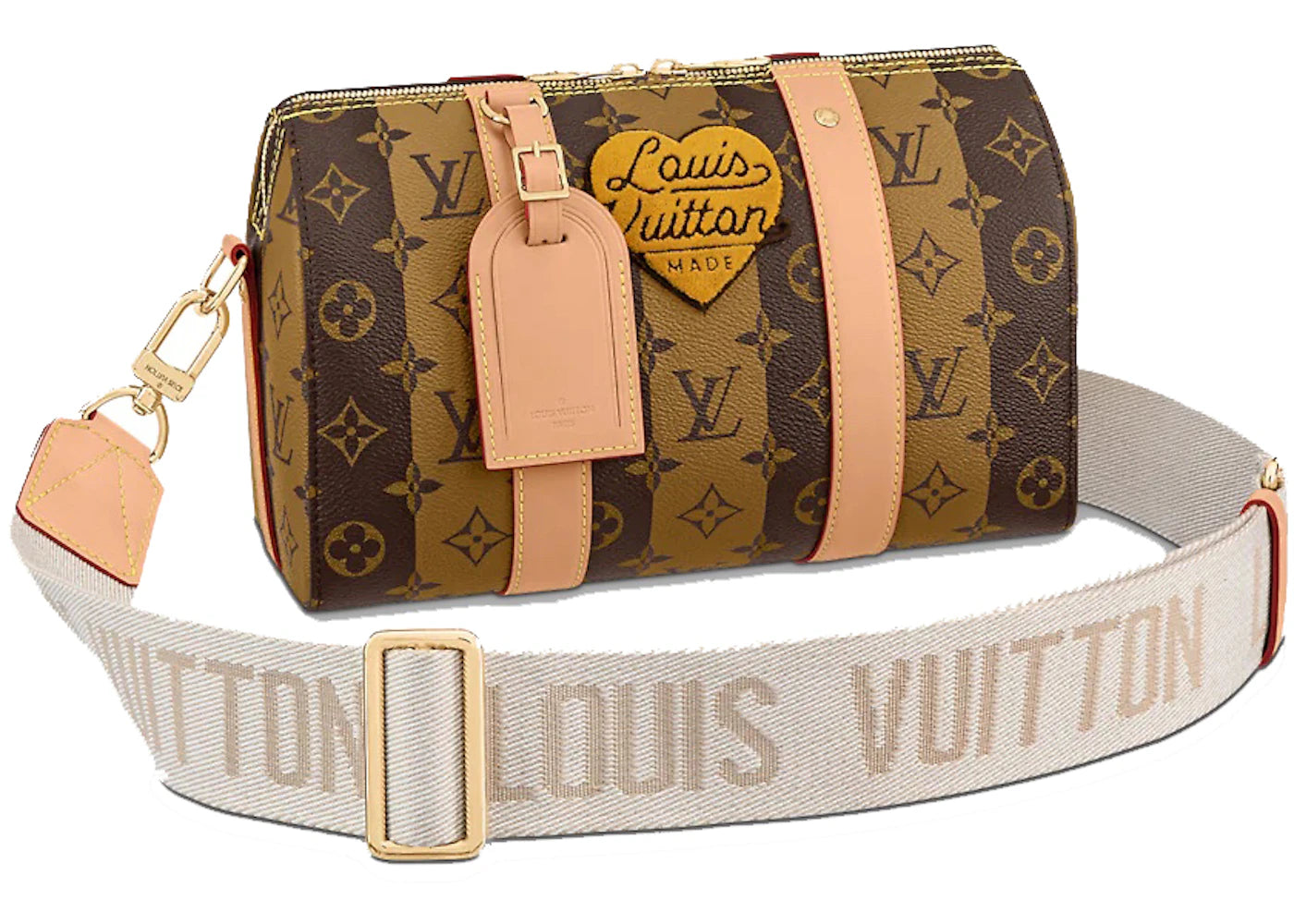 Louis Vuitton x Nigo City Keepall Monogram Stripes Brown