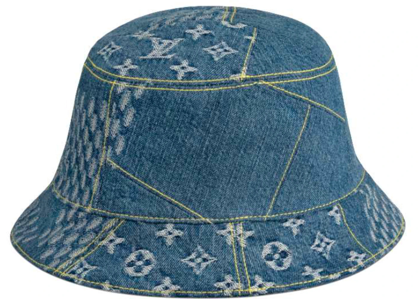 Louis Vuitton x Nigo Damier Geant Wave Monogram Hat Bleu