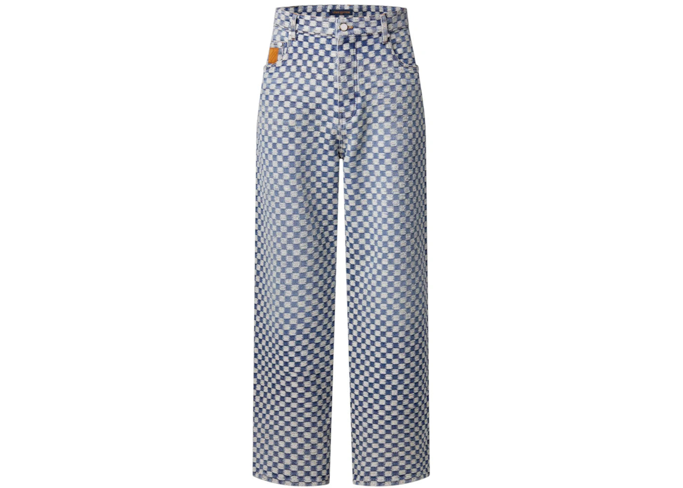 Louis Vuitton x Nigo Damier Wide-Leg Jeans Indigo
