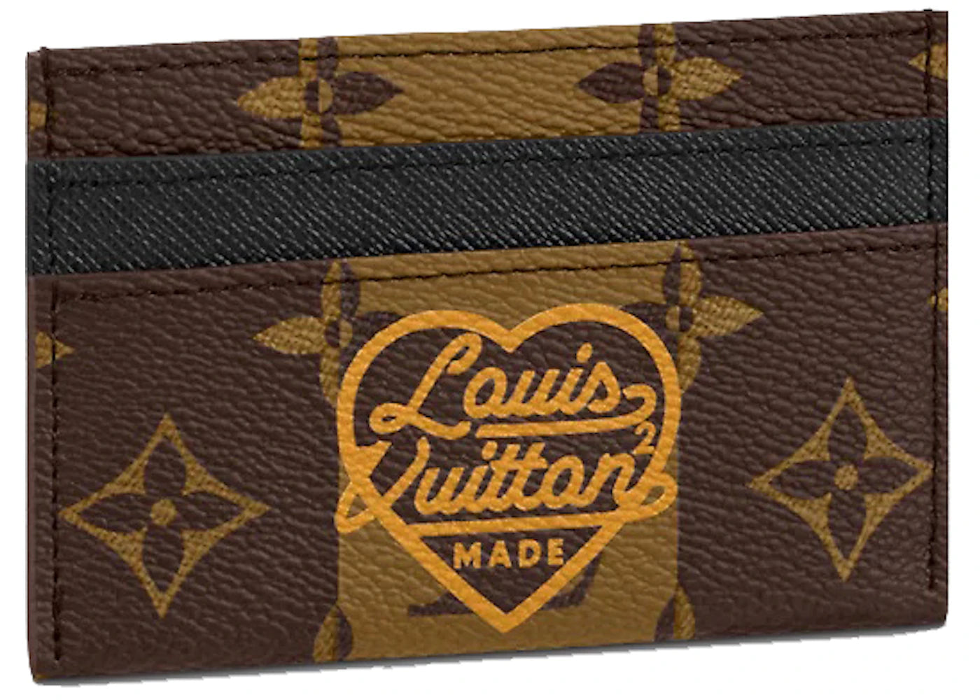 Louis Vuitton x Nigo Double Card Holder Monogram Stripes Brown