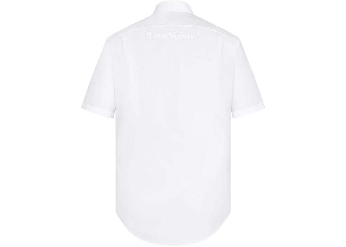 Louis Vuitton x Nigo Embroidered Squared LV Regular SS Shirt Blanc Optique