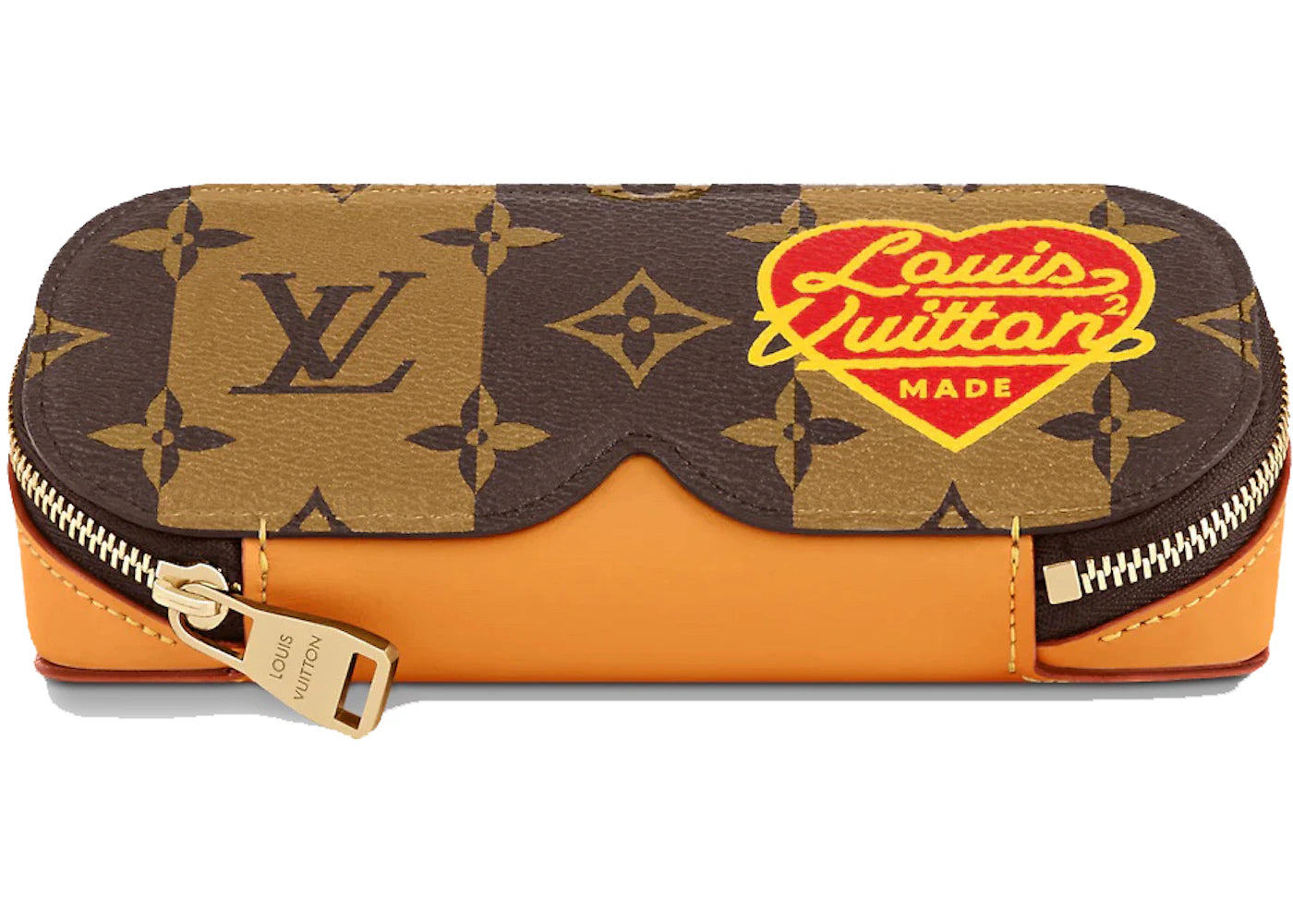Louis Vuitton x Nigo GM Glasses Case Monogram Stripes Brown