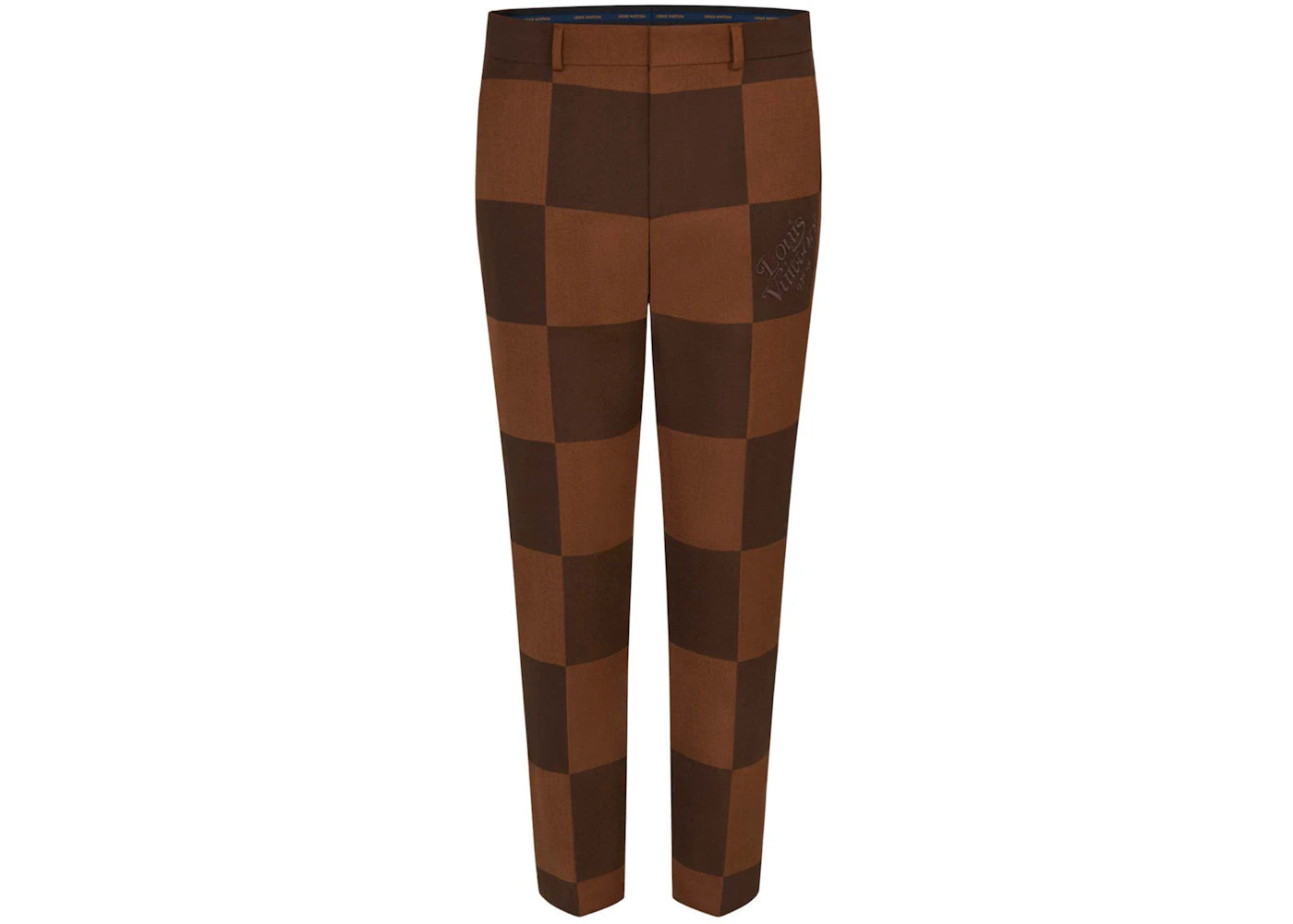 Louis Vuitton x Nigo Giant Damier Cigaret Pants Marron